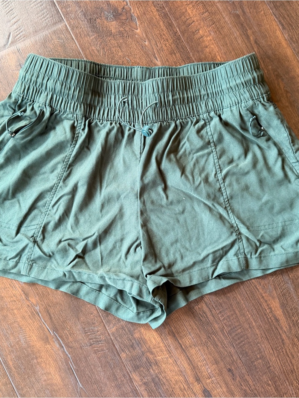 Avalanche Women’s Forest Green Elastic Waist Shorts